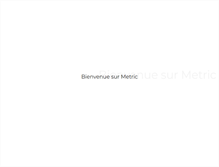 Tablet Screenshot of metric.fr