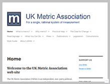 Tablet Screenshot of metric.org.uk